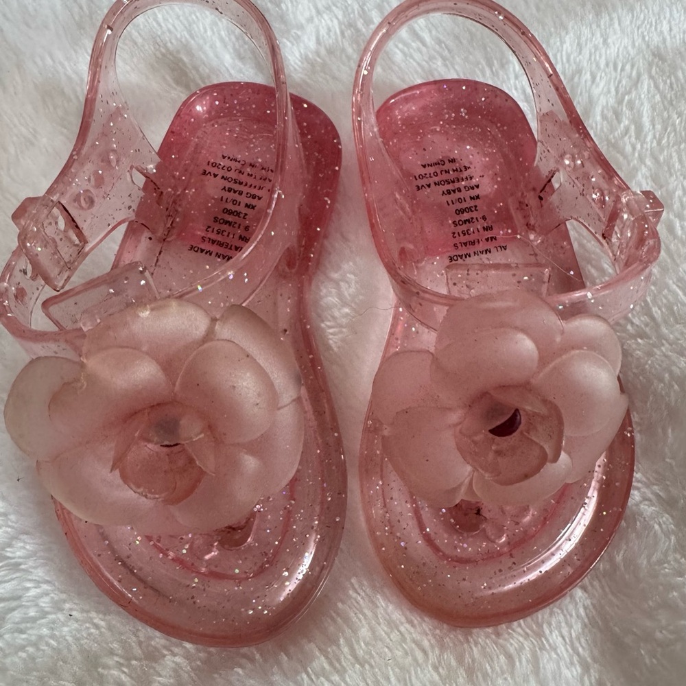 Pink Glitter Kids Sandals